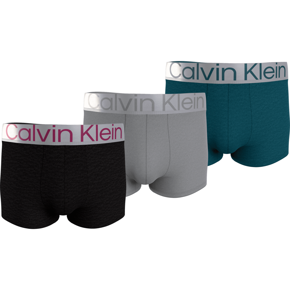 Calvin Klein Ανδρικό Μπόξερ Κοντό Πόδι Βαμβακερό Σετ 3 Τεμάχια Με Φαρδύ Λάστιχο NA9