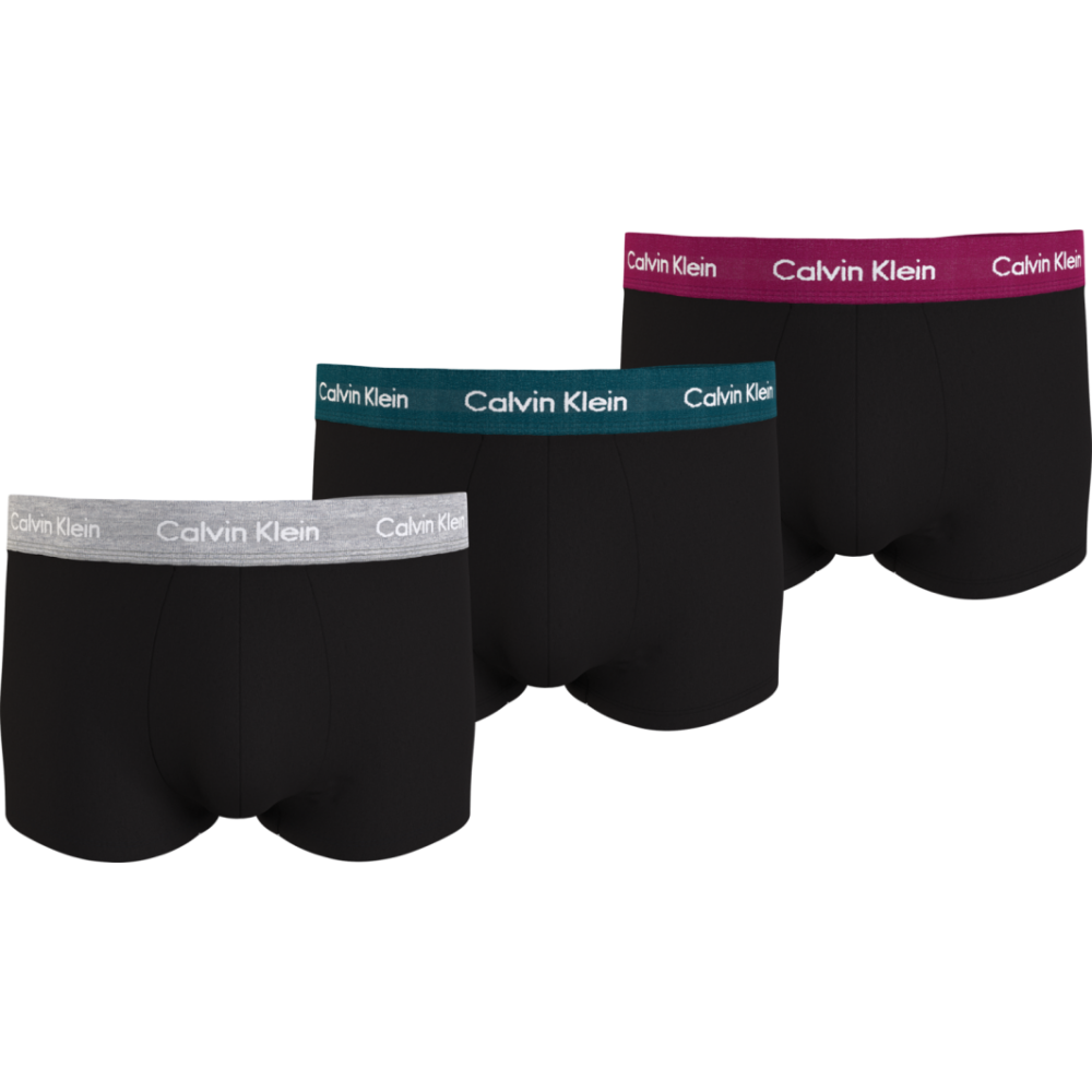 Calvin Klein Ανδρικό Μπόξερ Βαμβακερό Με Χρωματιστά Λαστιχα Mxb 3 Pack