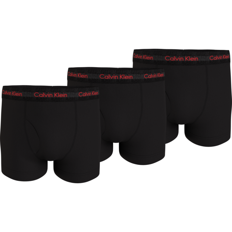 Calvin Klein Ανδρικό Μπόξερ Βαμβακερό Με Πόδι & Άνοιγμα Στο Μπροστινό Μέρος 3 Pack