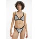 Calvin Klein Women s Swimsuit Triangle CK One Black & White