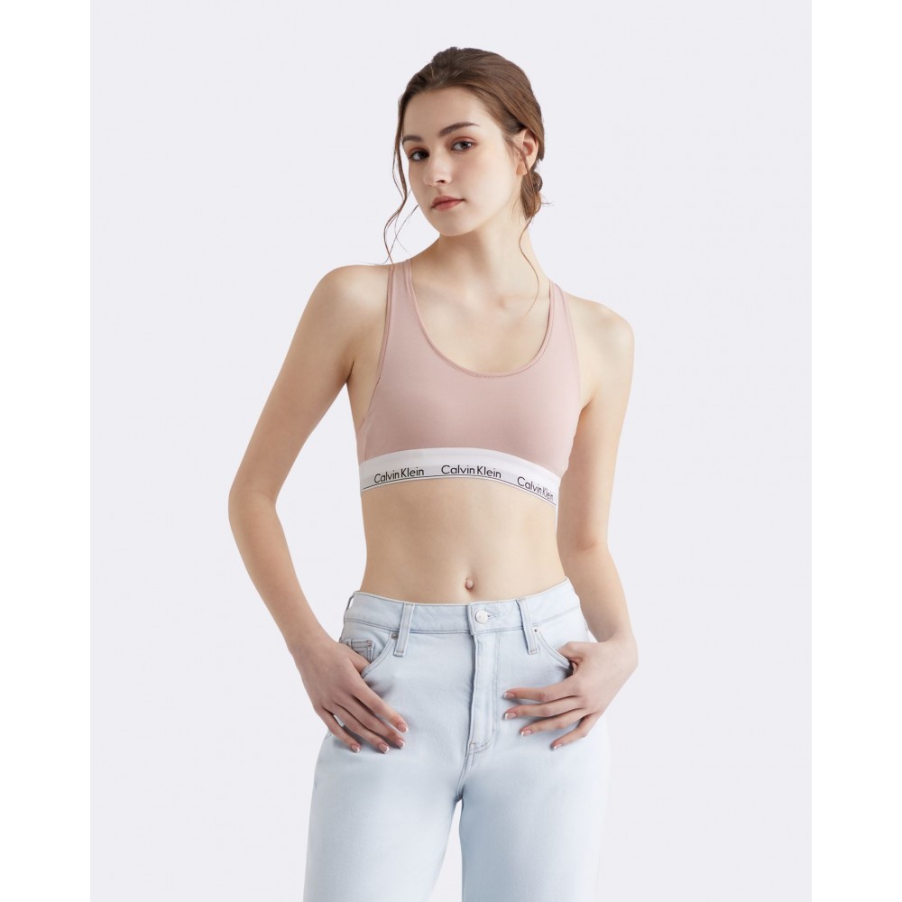 Calvin Klein Γυναικείο Μπουστάκι Cotton - Modal Με Φαρδύ Λαστίχο TQO