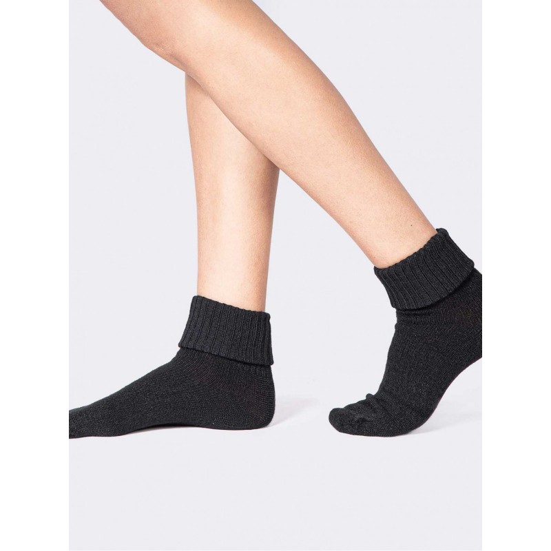 Ciocca Women's Soft Socks Without Elastic Top Band