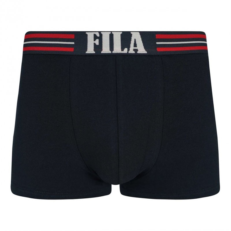 Fila Men s Cotton Boxer 2 Pack Rubber With Stripes & Logo