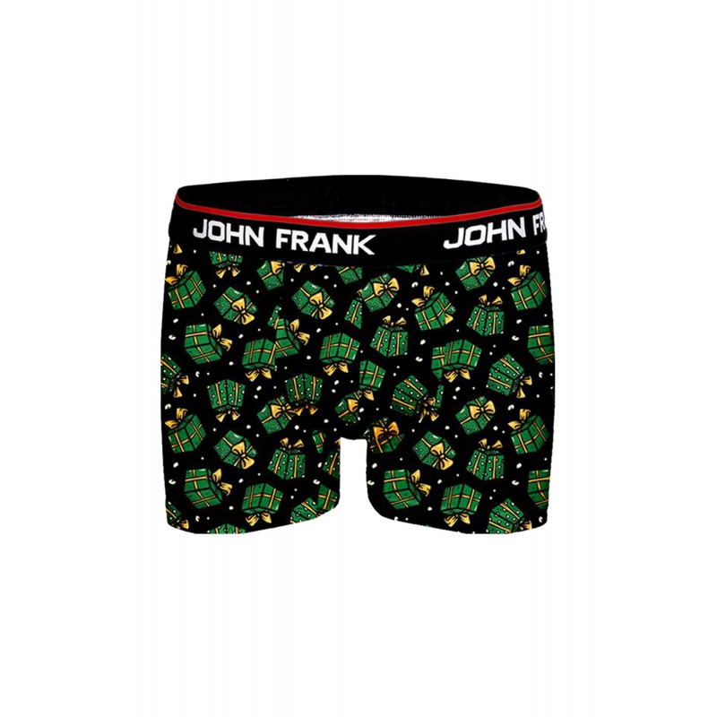 John Frank Christmas Edition Men's Boxers With Gift Box Print