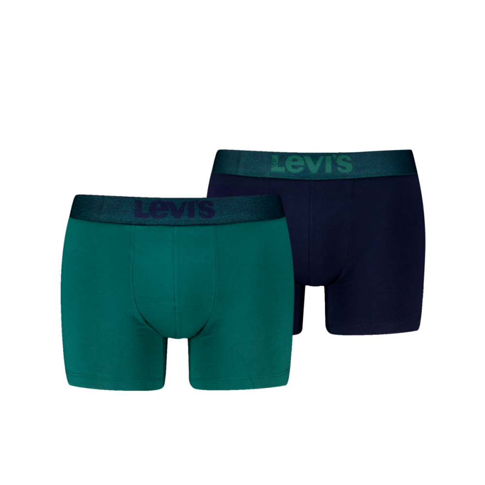 Levis Men s Cotton Organic Boxer s 2 Pack Bistro Green