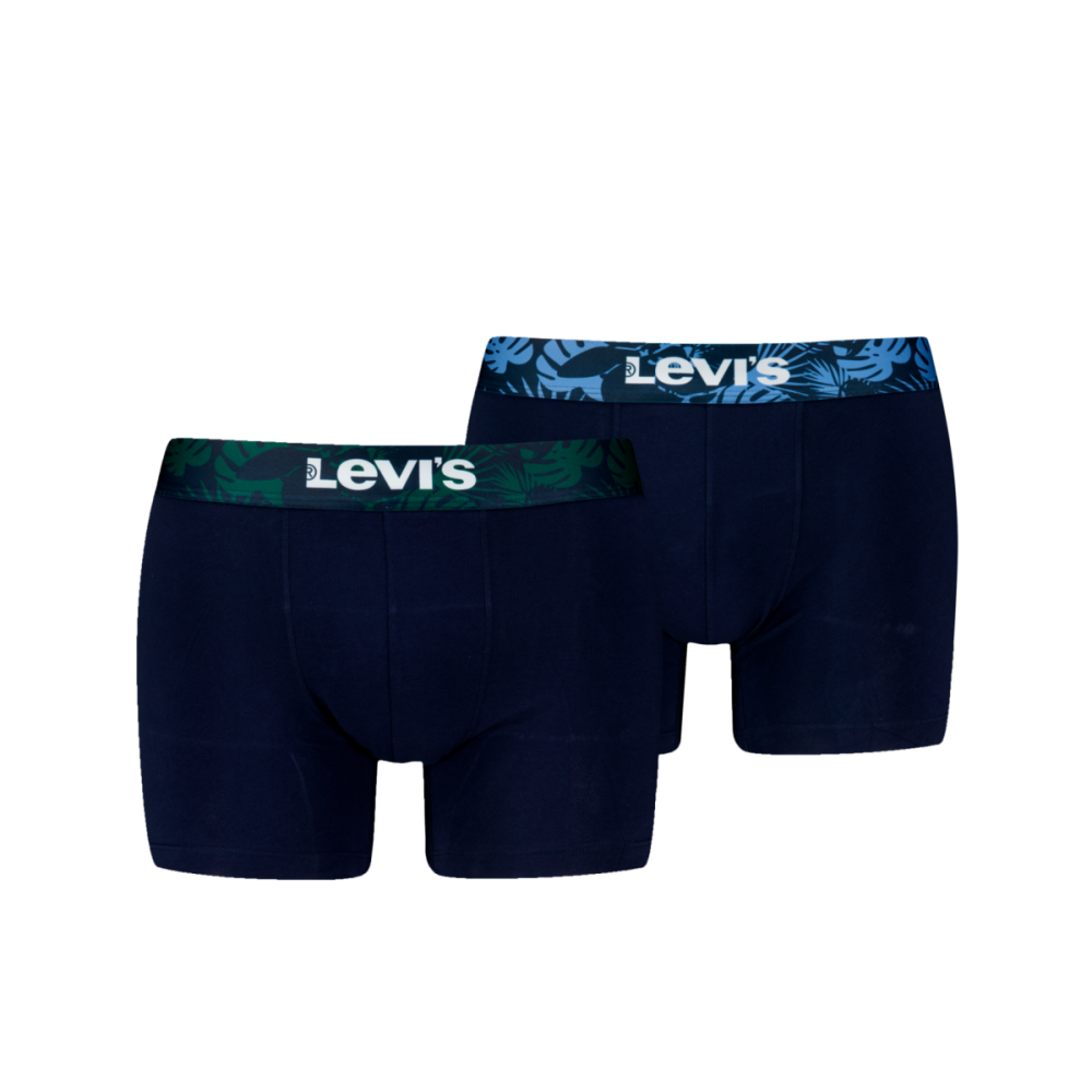 Levis Men s Cotton Boxer s 2 Pack Navy - Green
