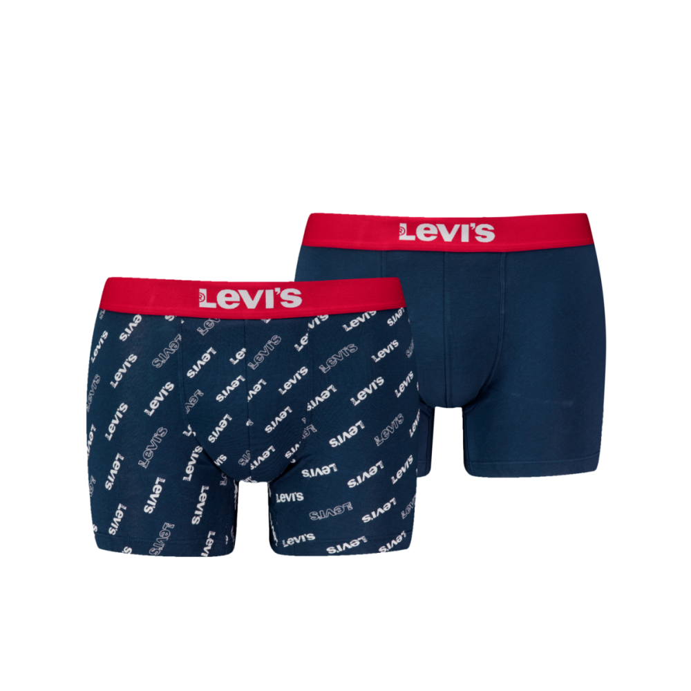 Levis Men s Cotton Organic Boxers 2 Pack Logo