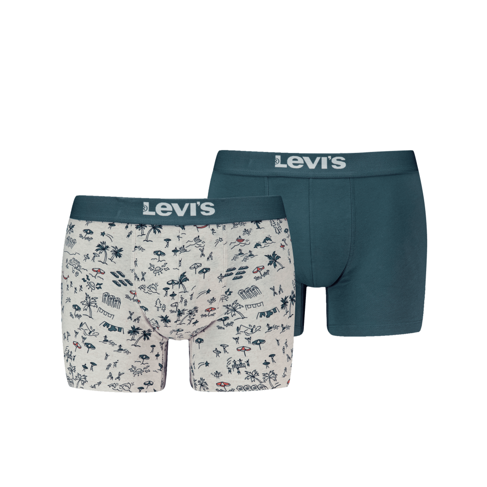 Levis Men s Cotton Boxers 2 Pack Printed Design