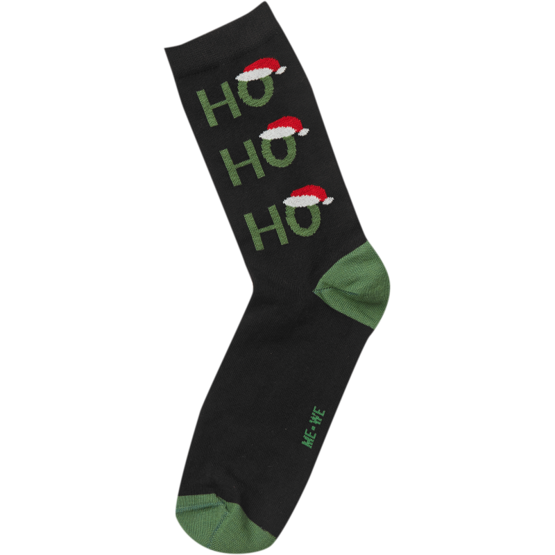 Me We Ανδρική Χριστουγεννιάτικη Κάλτσα Με Σχέδιο Ho Ho Ho Με Σκουφιά