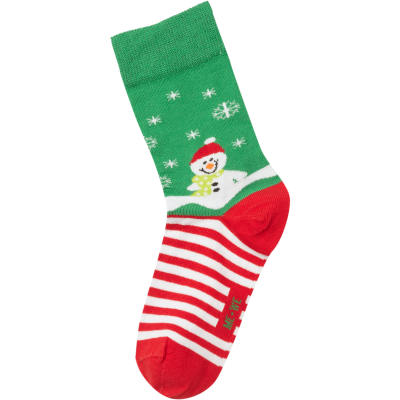 Me we Παιδική Χριστουγεννιάτικη Κάλτσα Με Σχέδιο Χιονάνθρωπος