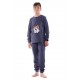 Mei Παιδική Πυτζάμα Για Αγόρι Βαμβακερή Σχέδιο Αρκουδάκι & Παντελόνι Με Λάστιχο