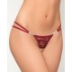 Milena Women's Open Lace G-String Open Lace With Strass Accessories