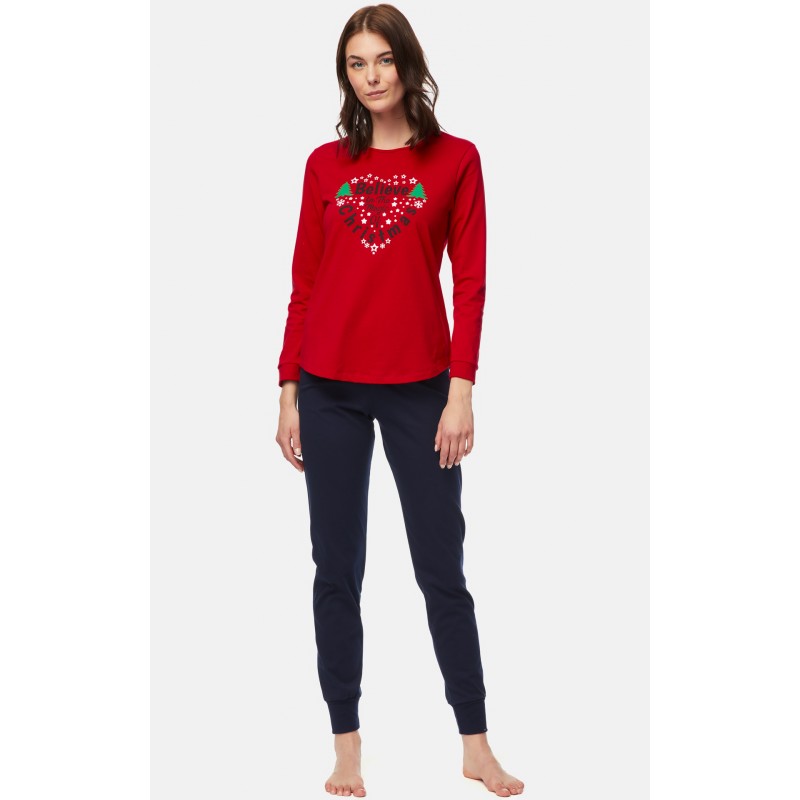 Minerva Women's Christmas Joy Pyjama Set 