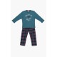 Minerva Kids Brooklyn Boys’ Plaid Pants Pyjama Set 
