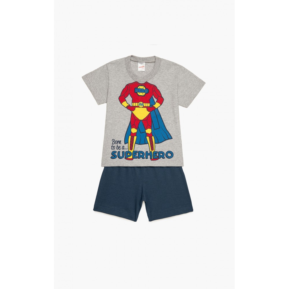 Minerva Boy s Summer Cotton Pajamas Superhero