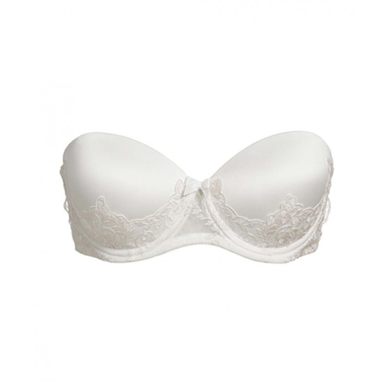 Miss Rosy Women s Lace Strapless Bra Cup C