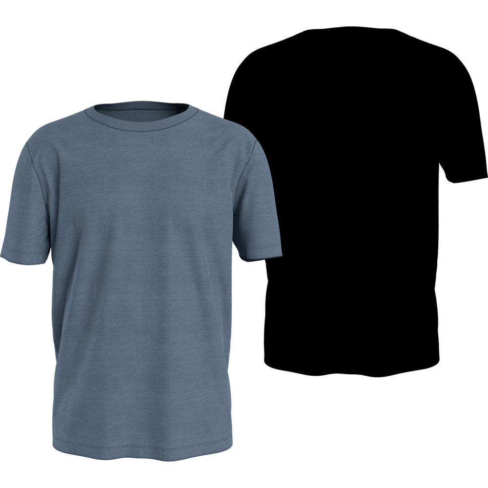 Tommy Hilfiger Ανδρικό T-Shirt Απο Modal & Βαμβάκι Συσκευασία 2 Τεμαχίων