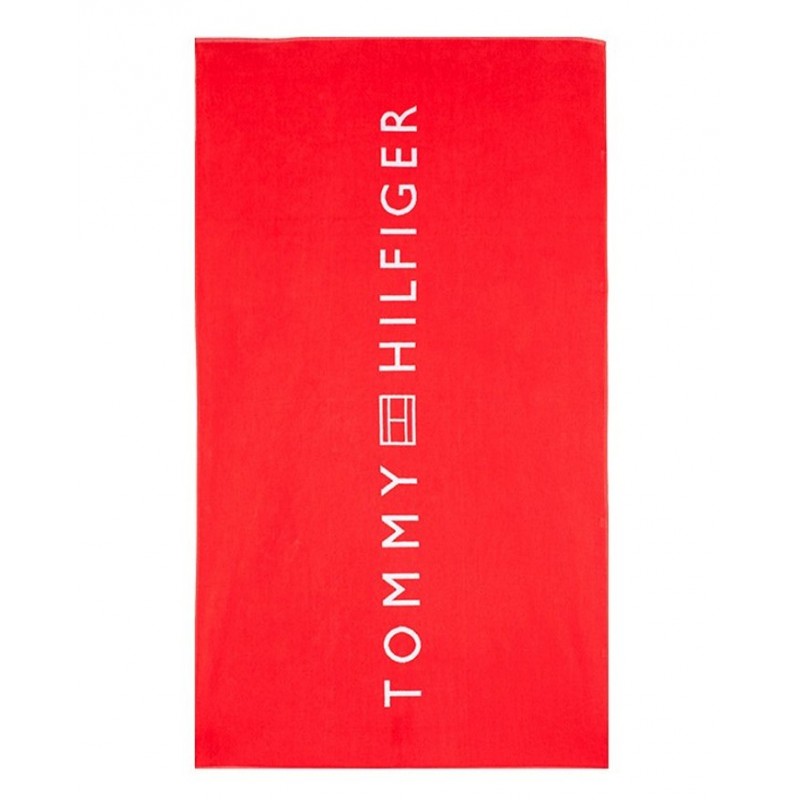 Tommy Hilfiger Unisex Πετσέτα Θαλάσσης Βαμβακερή Μεγάλη Με Logo 