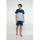 Vamp Men s Cotton Summer Short Sleeved Pajamas 