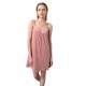 Vamp Women s Micromodal Multicolor Nightdress With Lace Details