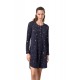 Vamp Women's Stars - Moon Print Micromodal Buttoned Nightgown