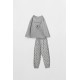 Vamp Kids  Pyjama Set With Bear Print On Pants