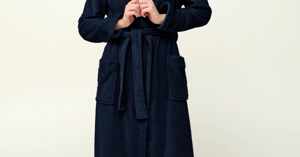 Rompa Color Vamp Γυναικεία Μακριά Σταυρωτή Ρόμπα Fleece Blue Color - Γυναικείες ...